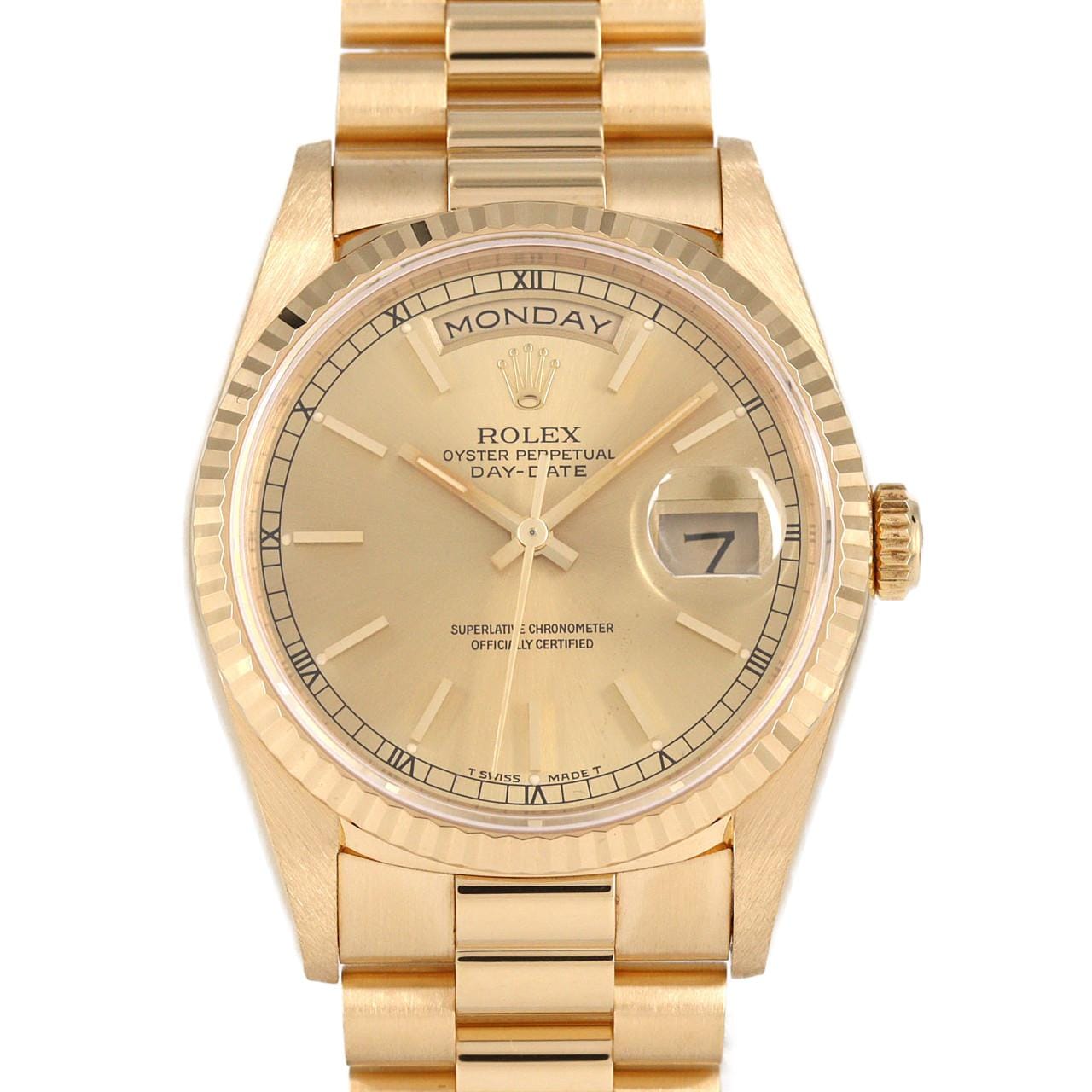 ロレックス デイデイト 18238 YG 自動巻 N番