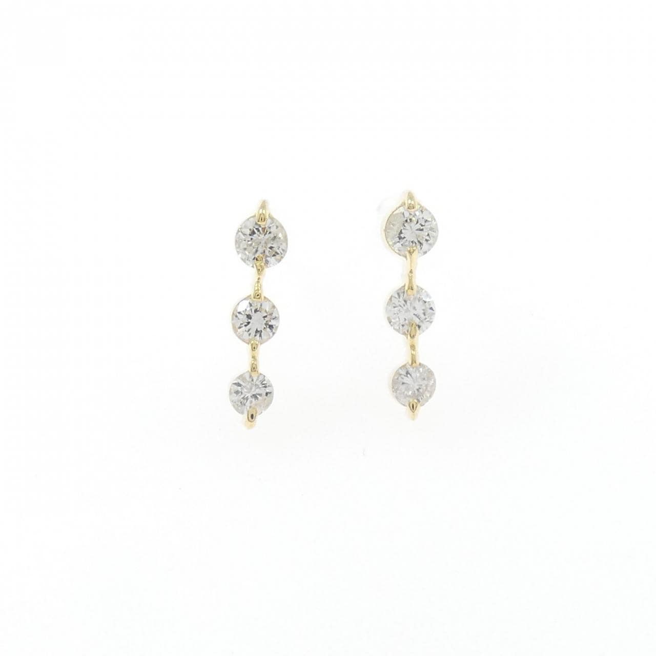 K18YG ダイヤモンド ピアス 0.20CT