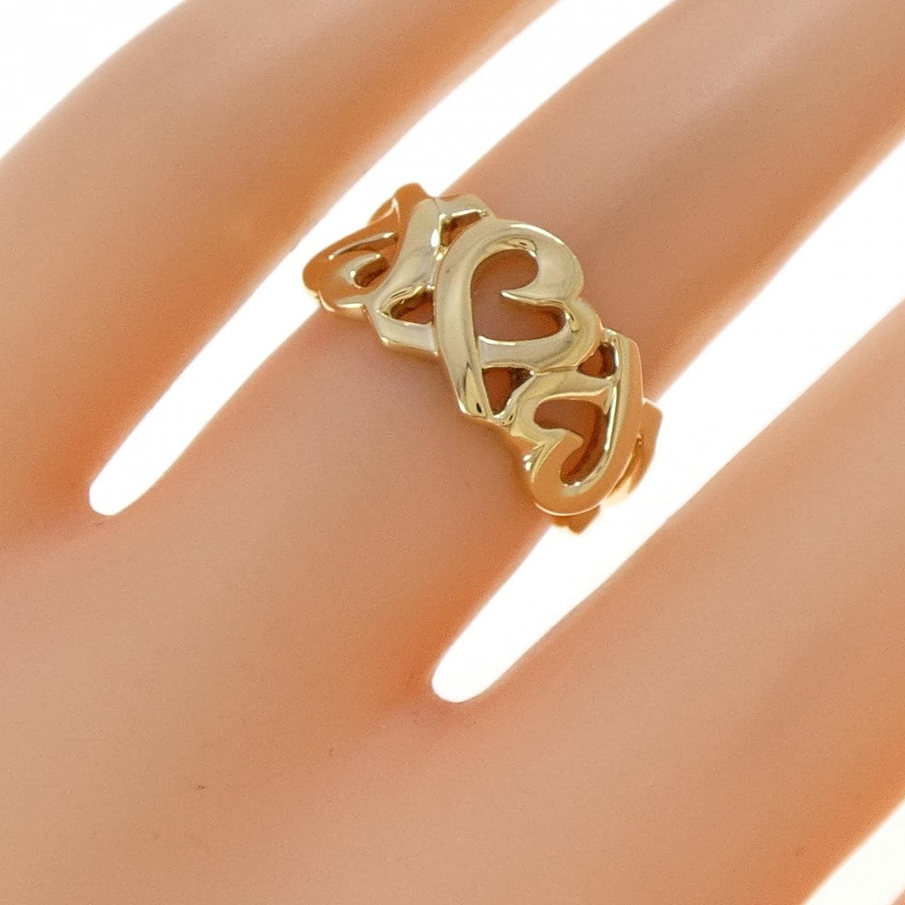 ティファニー トリプルラビングハート リング