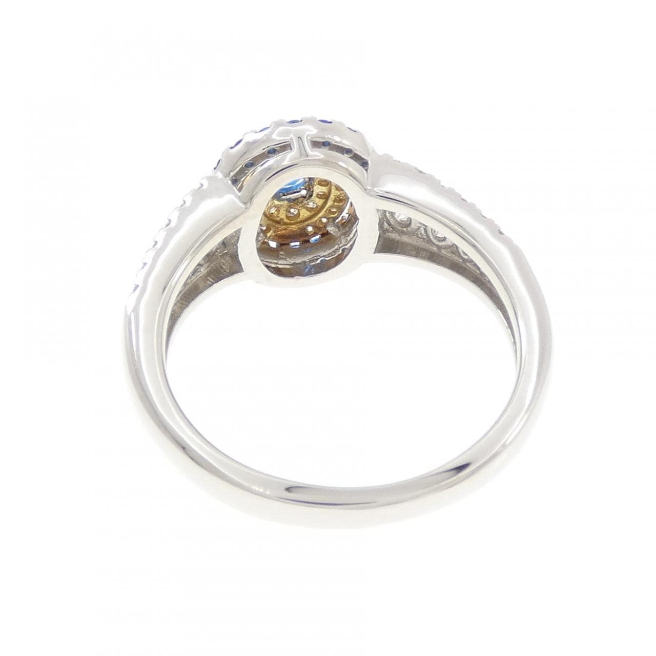 PT950/K18YG アウイナイト リング 0.20CT