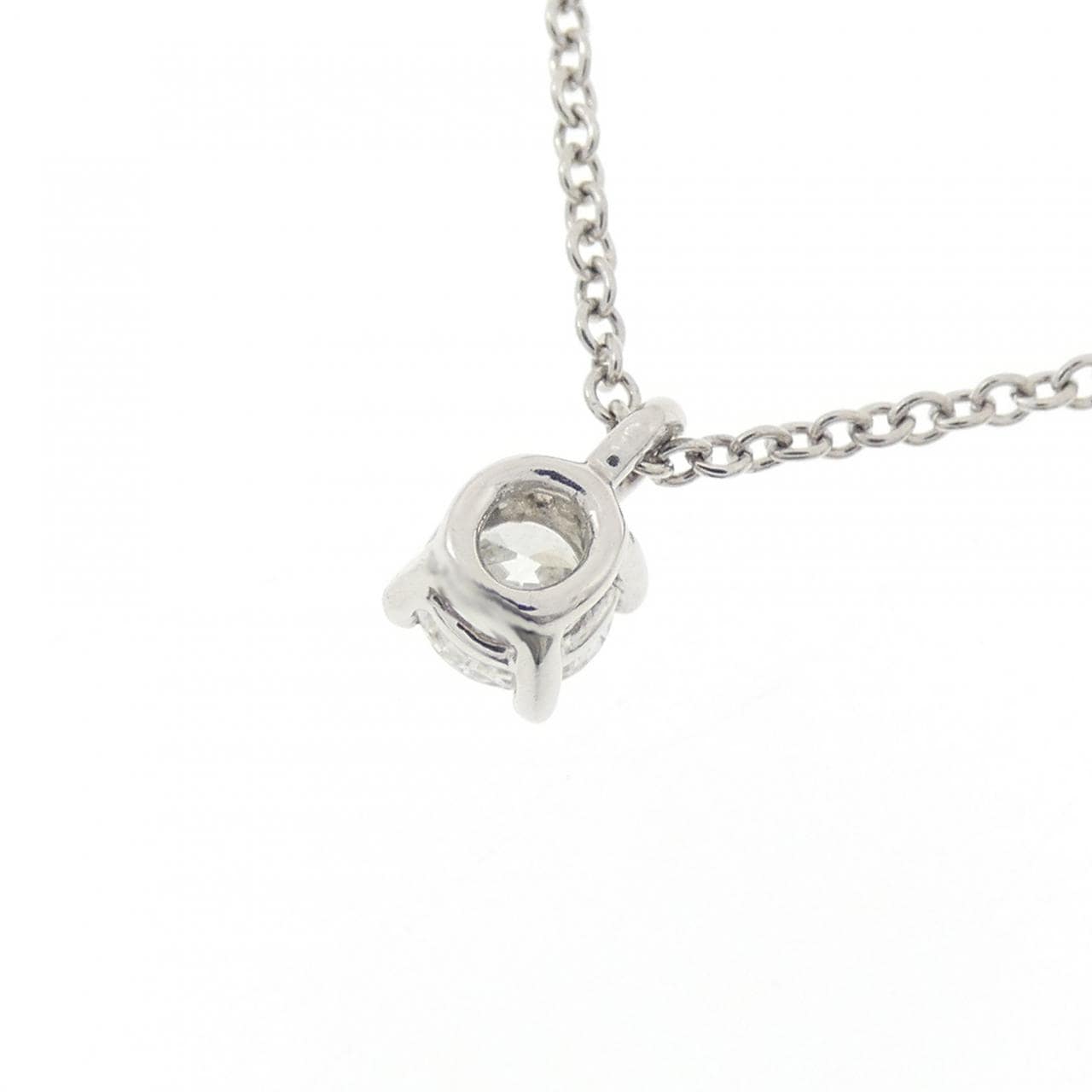 ティファニー ソリティア ネックレス 0.18CT I SI1 3EXT