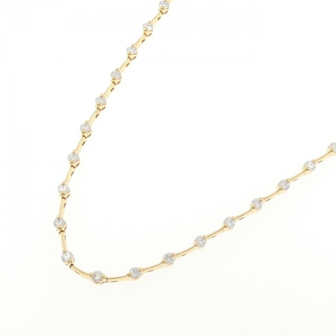 K18YG ダイヤモンド ネックレス 3.277CT