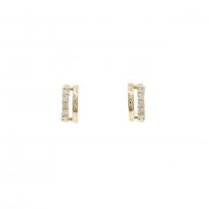 K18YG ダイヤモンド ピアス 0.14CT