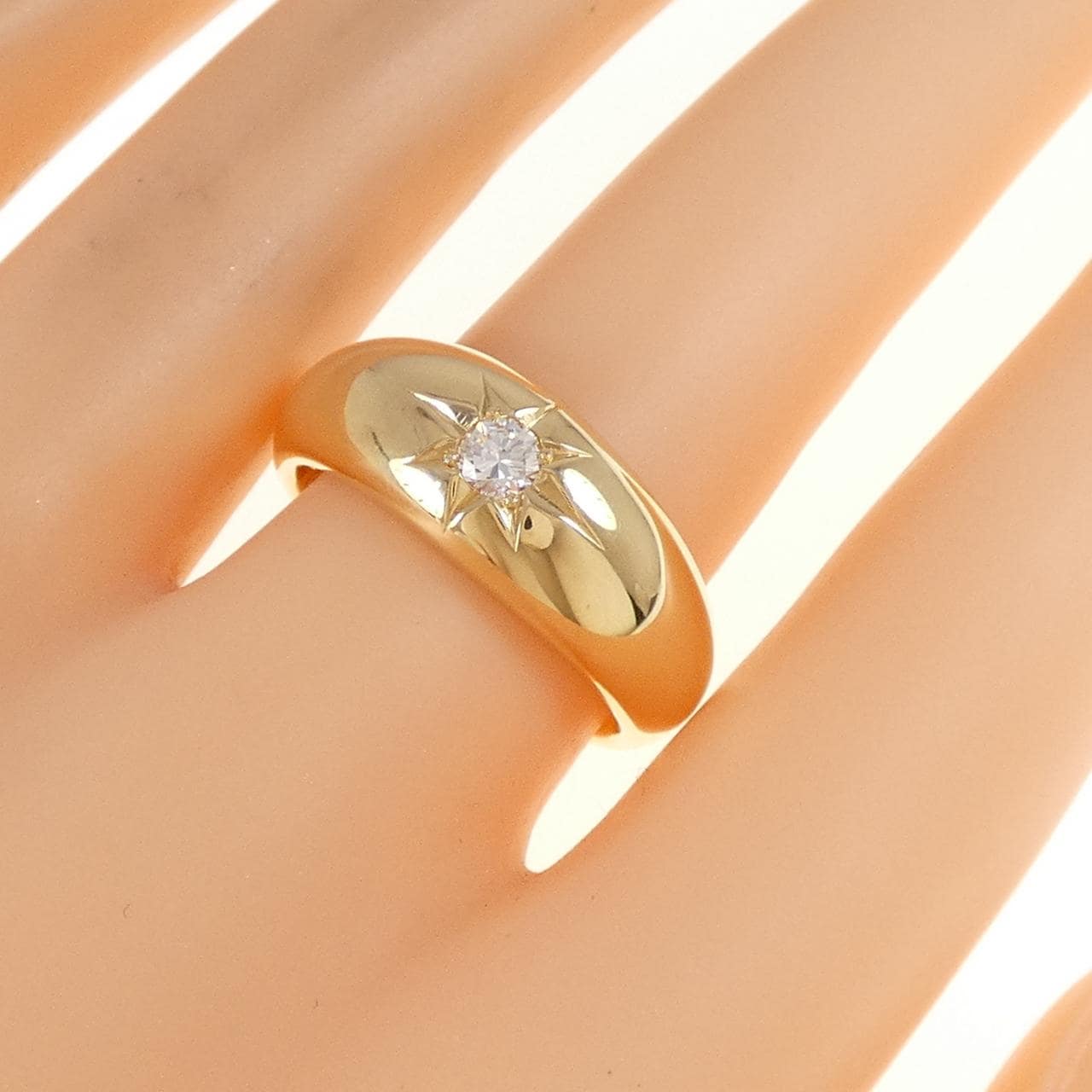 K18YG ダイヤモンド リング 0.17CT