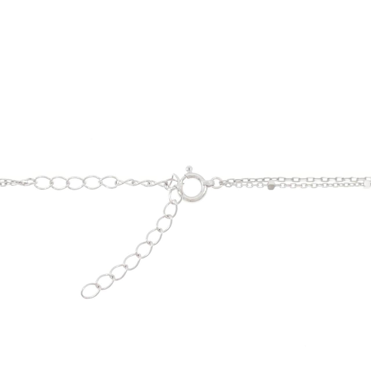 K10WG/K18WG ダイヤモンド ネックレス 0.06CT