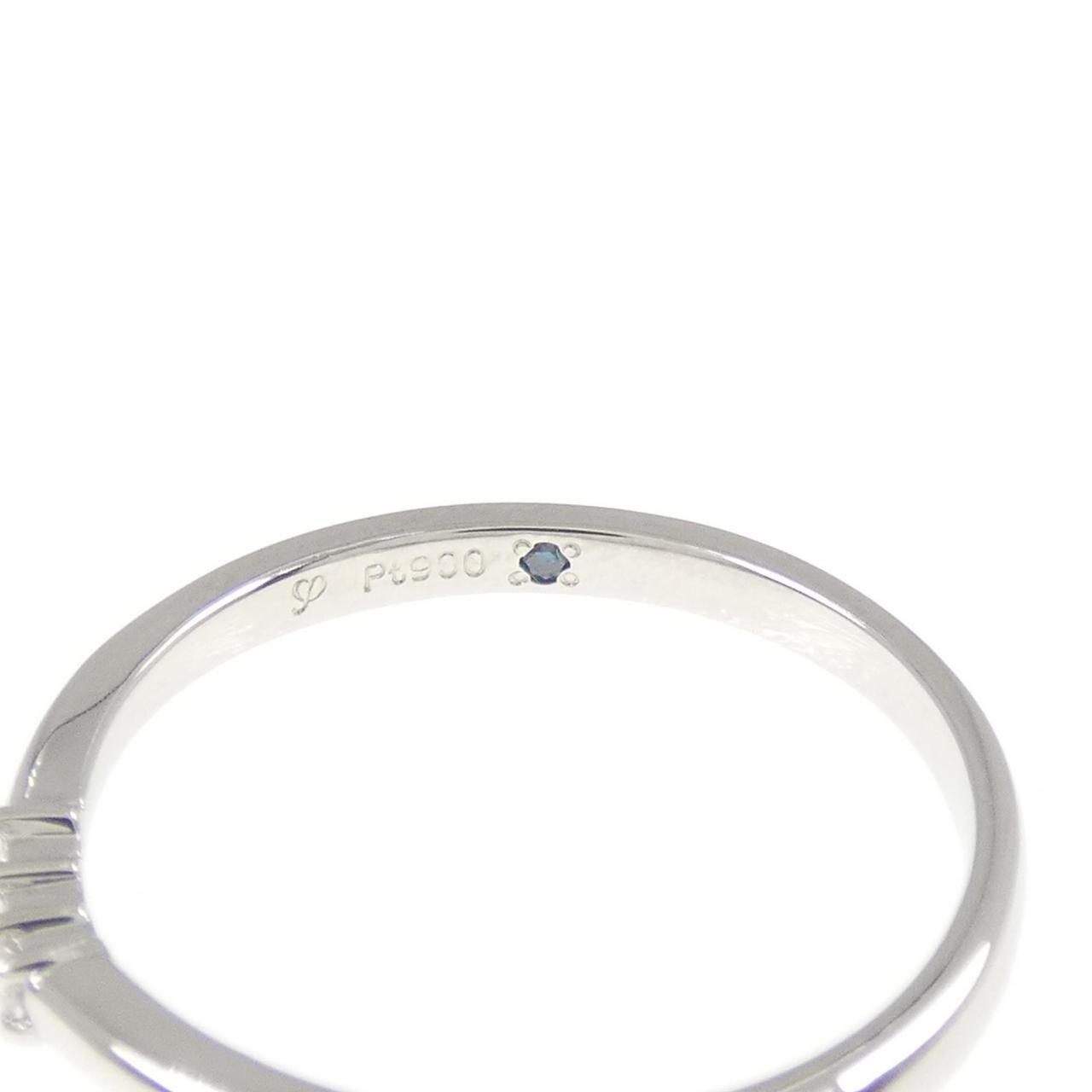 PT900 スリーストーン ダイヤモンド リング 0.03CT