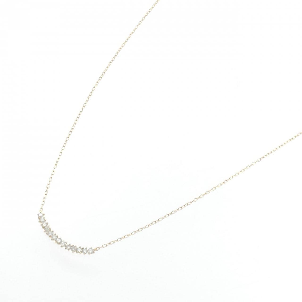 K18YG ダイヤモンド ネックレス 0.12CT