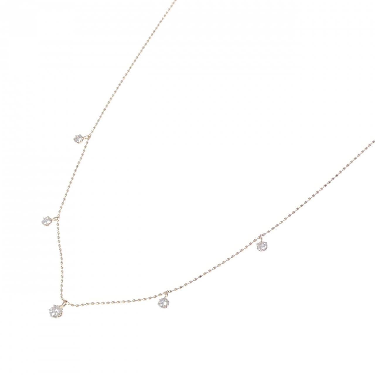 K18YG ダイヤモンド ネックレス 0.36CT