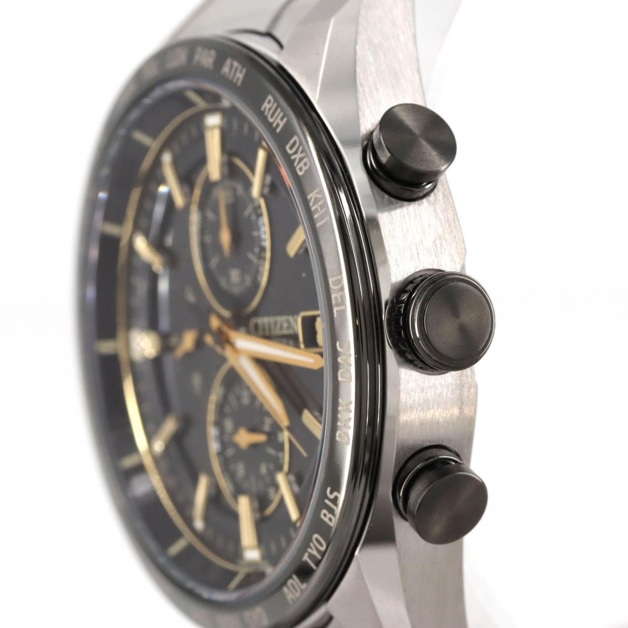 シチズン アテッサ 電波時計 TI LIMITED H800-A1CN209/AT8184-57E TI ソーラークォーツ