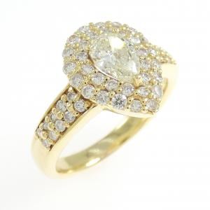 K18YG ダイヤモンド リング 0.45CT