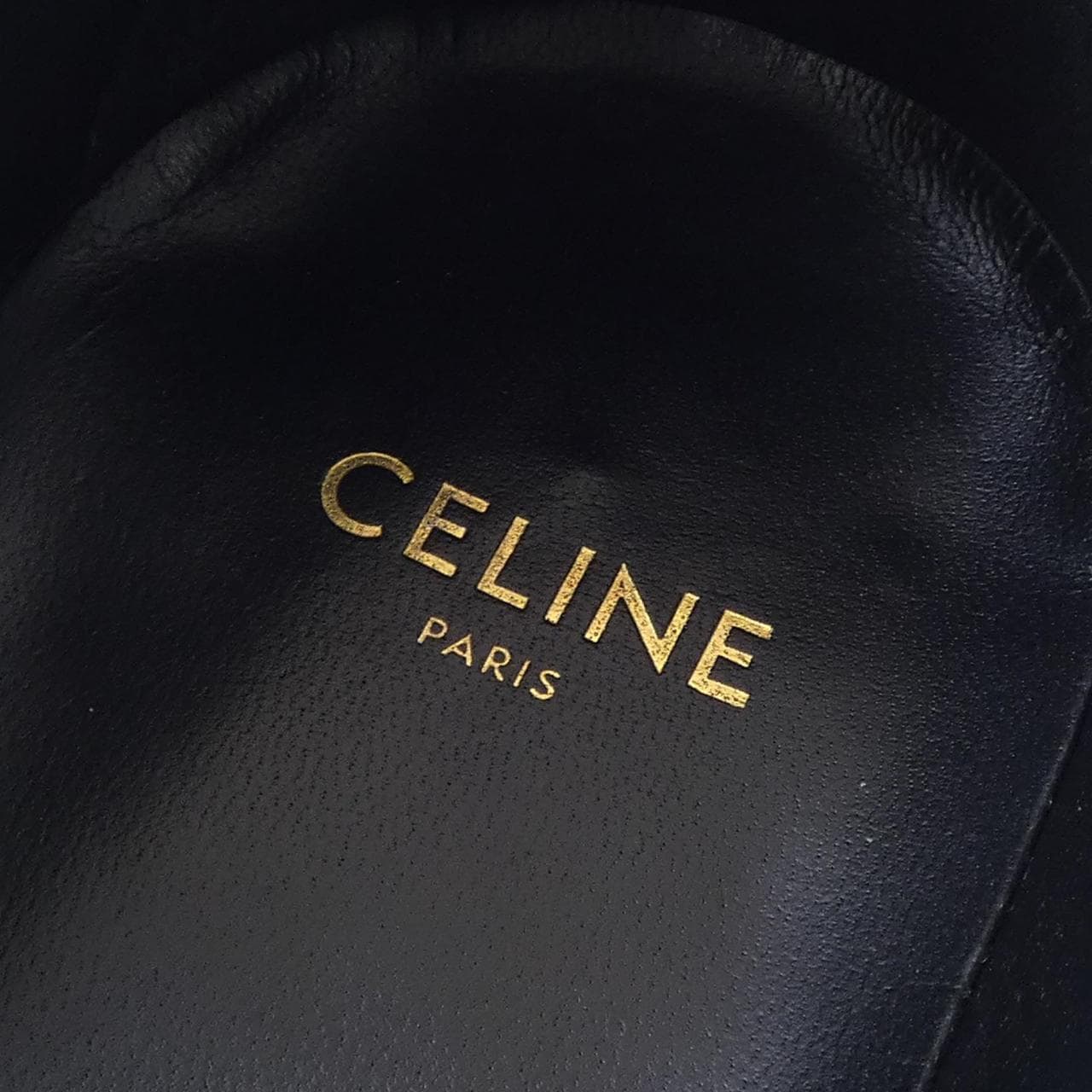 セリーヌ CELINE トリオンフチェーン付CELINEマーガレットローファー 344893602C シューズ