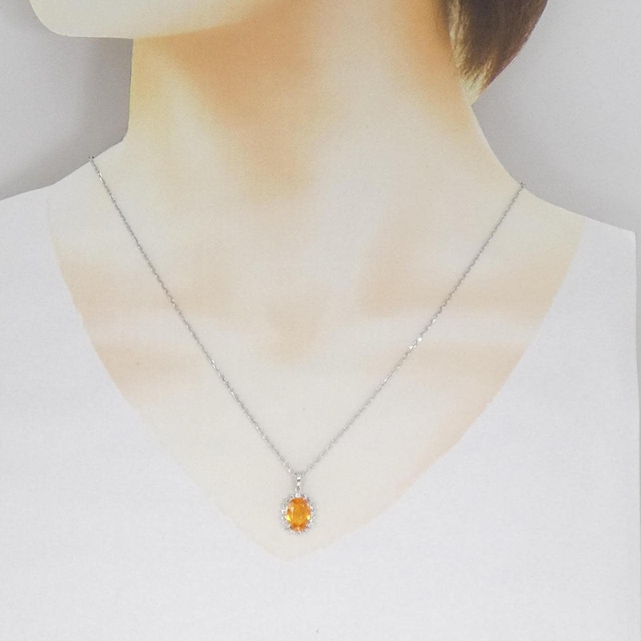 K18WG サファイヤ ネックレス 2.646CT