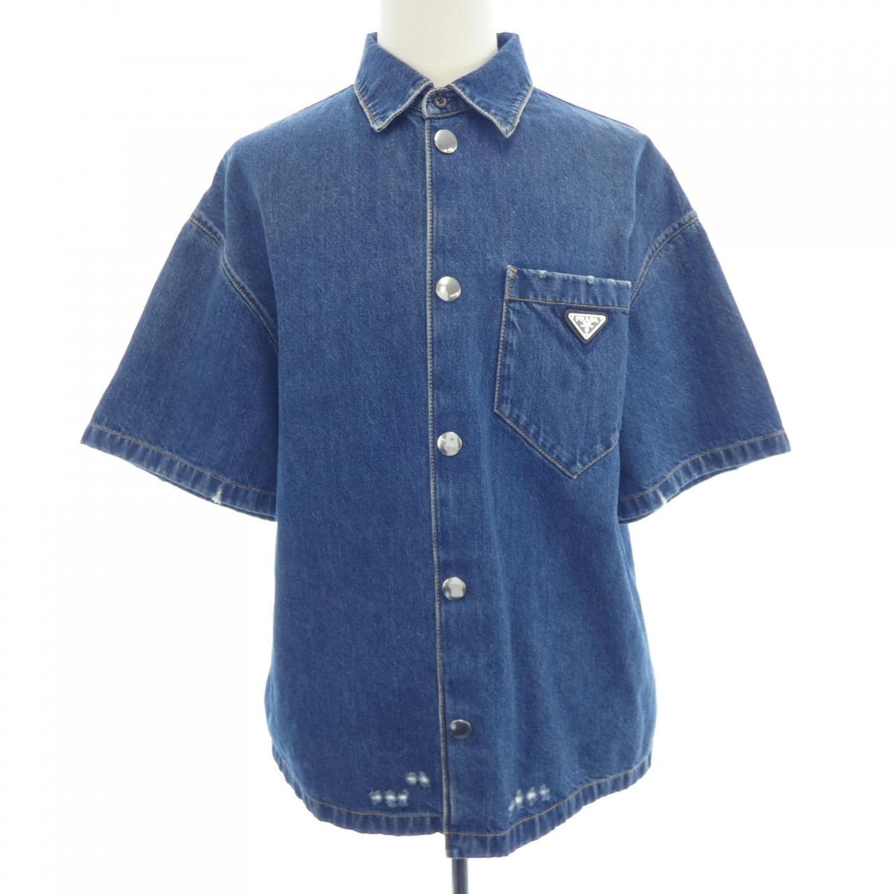 プラダ PRADA トライアングルロゴ GEC067 S212 10GG S／Sシャツ