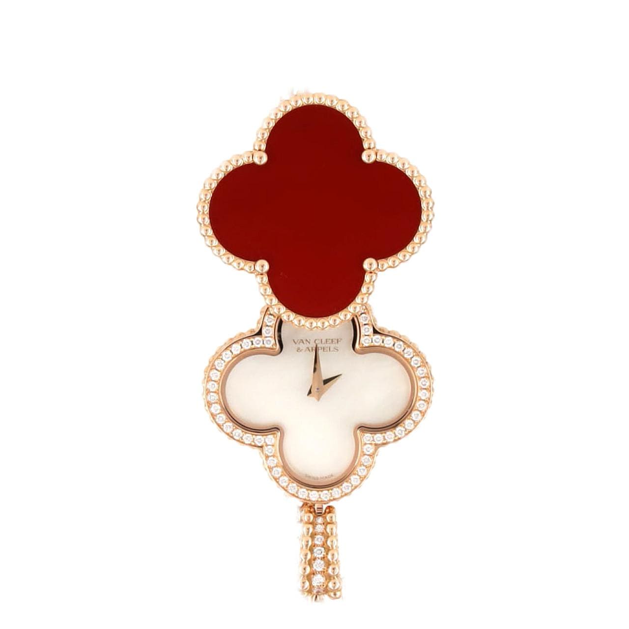 ヴァンクリーフ&アーペル アルハンブラシークレットペンダントウォッチ PG VCARO8ZV00 PG･RG クォーツ