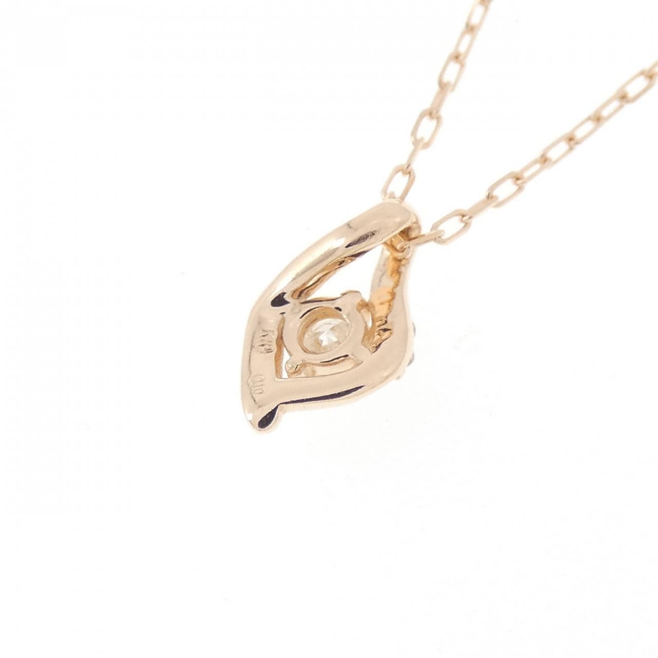 K10PG ダイヤモンド ネックレス 0.10CT