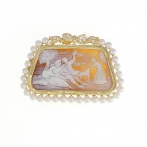 shell cameo pendant/brooch