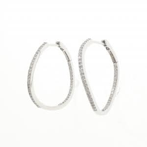 K18WG ダイヤモンド ピアス 0.40CT