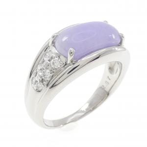 PT900 ラベンダーヒスイ リング 2.87CT