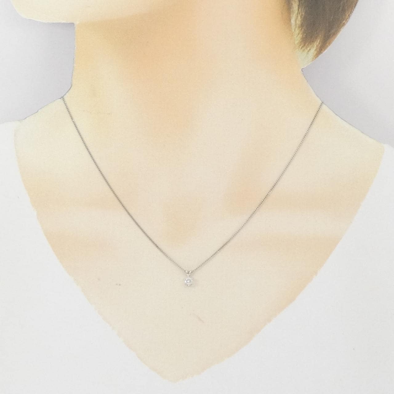 PT850 ダイヤモンド ネックレス 0.17CT