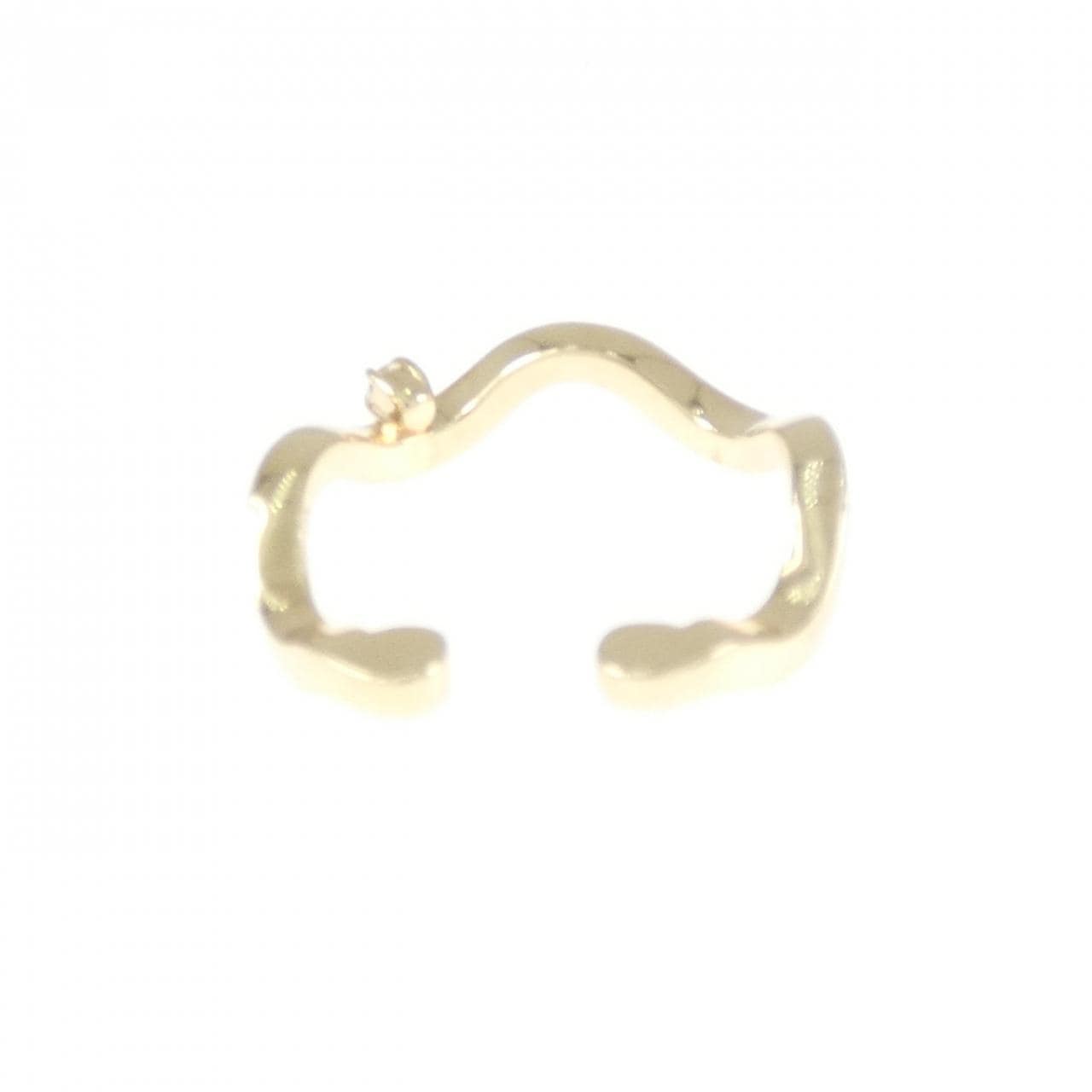 K10YG 白色藍寶石耳单耳