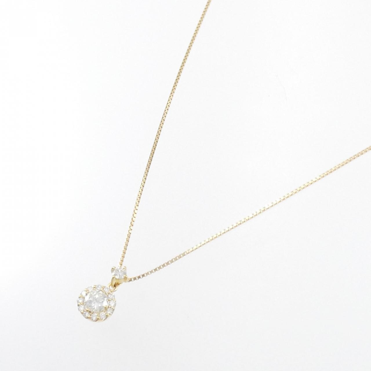 【新品】K18YG ダイヤモンド ネックレス 0.271CT F SI2 Good