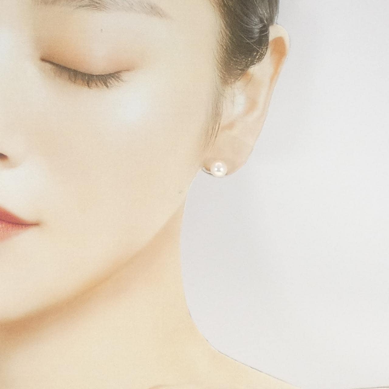 K14WG アコヤパール ピアス 7.1mm