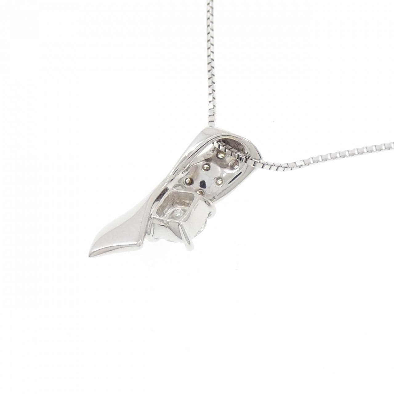 K18WG ダイヤモンド ネックレス 0.317CT