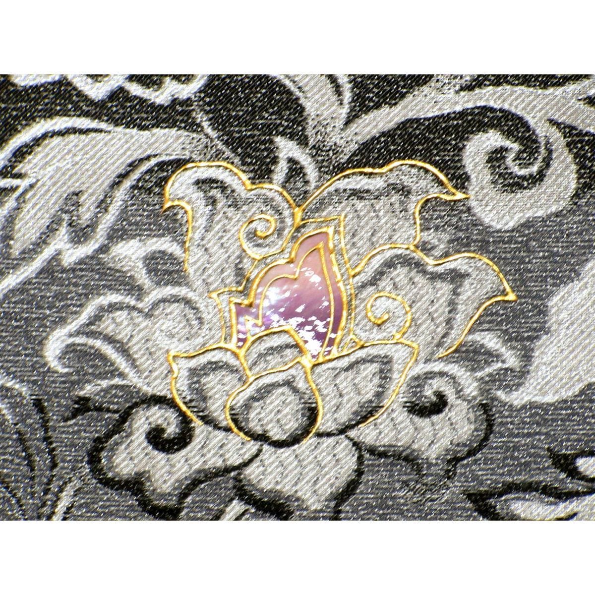【新品】袋帯　アメジスト　螺鈿加工【藤本隆士】