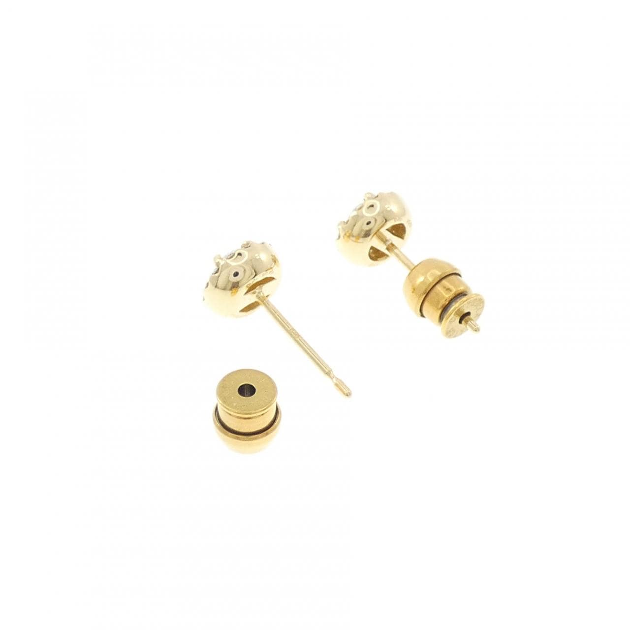 【リメイク】K18YG/ST ダイヤモンド ピアス 0.251CT 0.258CT F VS1 VG-G