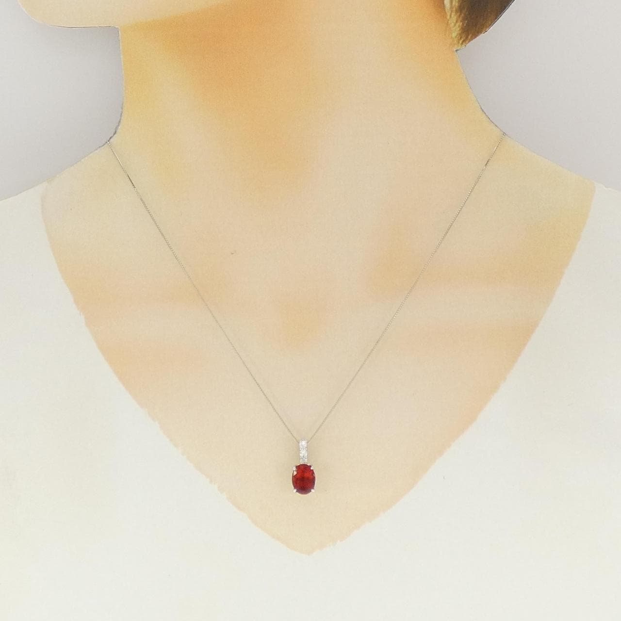PT900/PT850 アンデシン ネックレス 1.31CT