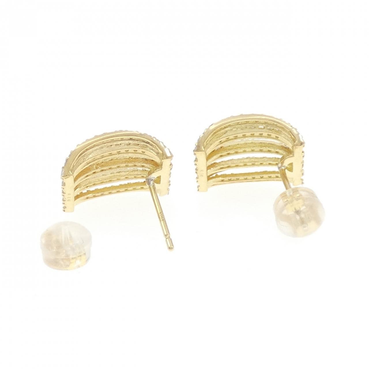 K18YG ダイヤモンド ピアス 1.00CT