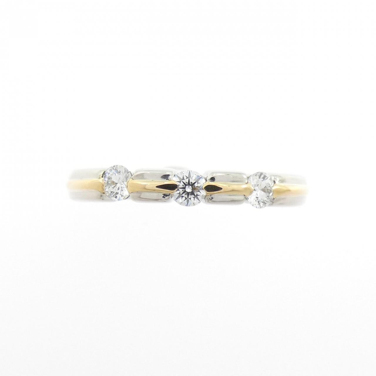 PT1000/K18YG ダイヤモンド リング 0.180CT