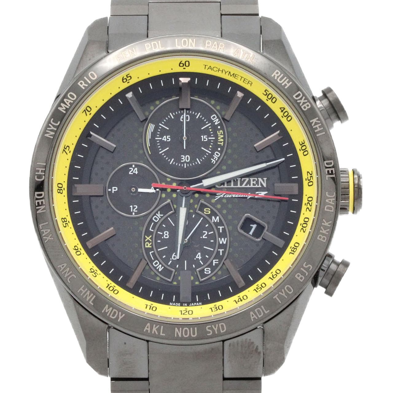 シチズン アテッサ･日産フェアレディZ 電波時計 H804-T027679/AT8185-89E TI ソーラークォーツ