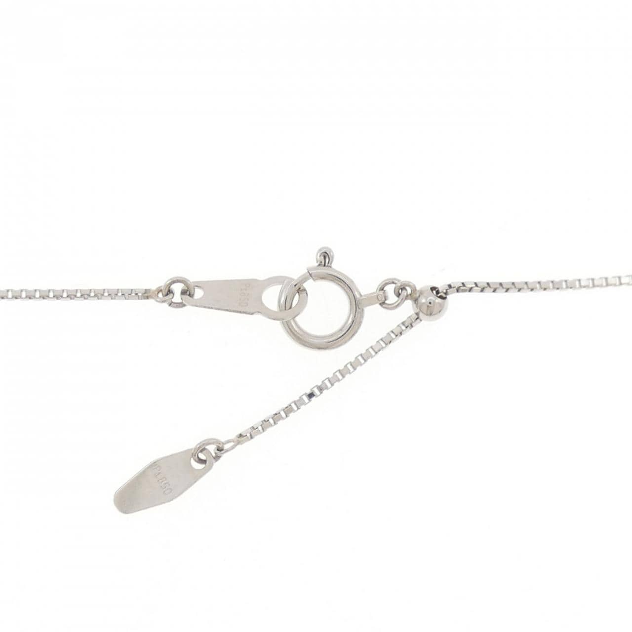 PT900/PT850 フラワー アレキサンドライト ネックレス 0.265CT