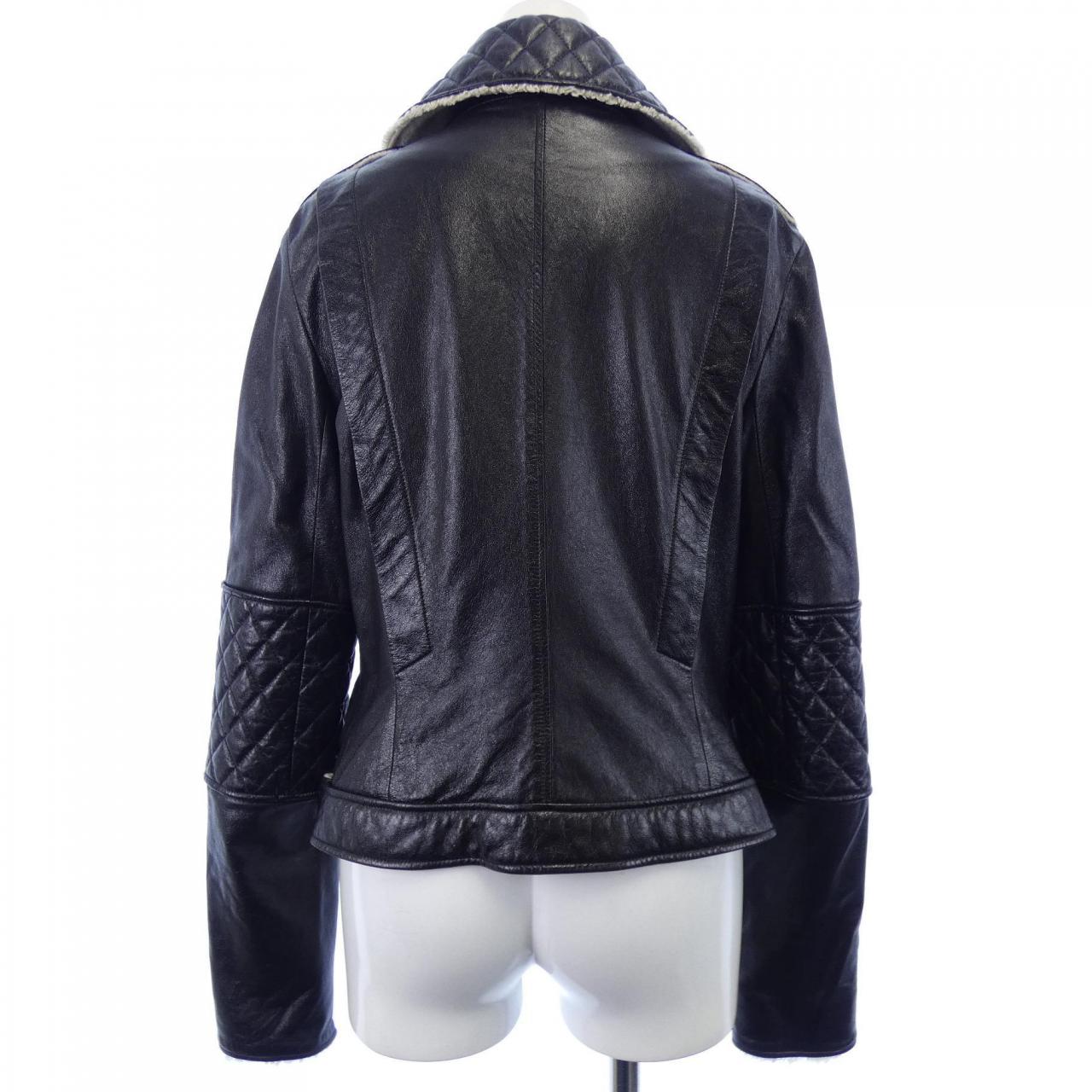 シャネル CHANEL P41842W04963 11A レザーライダースジャケット