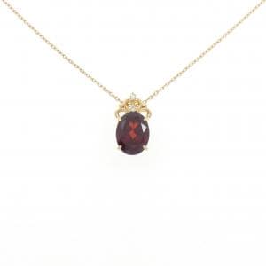 K18YG ガーネット ネックレス