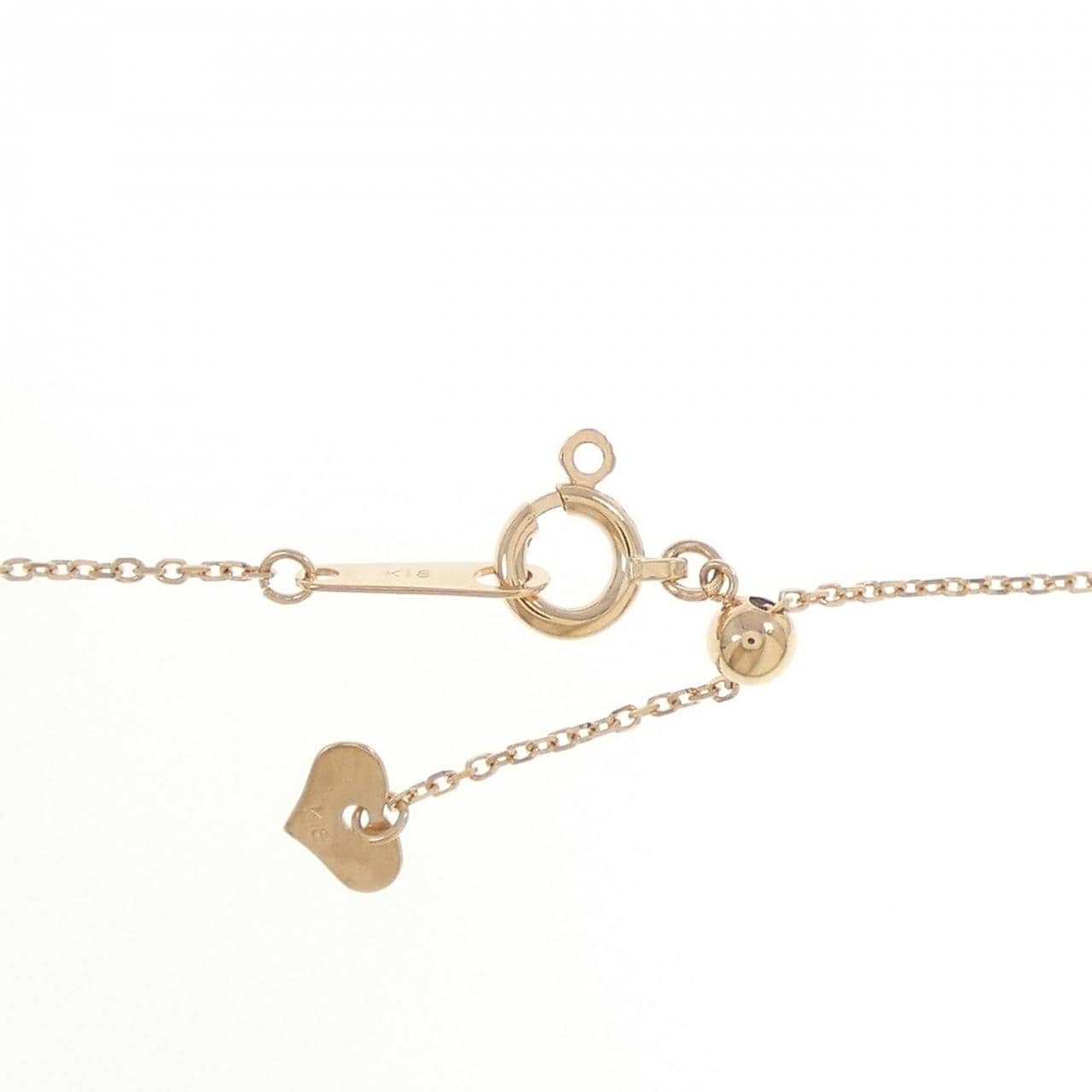K18PG ムーン ダイヤモンド ネックレス 0.33CT