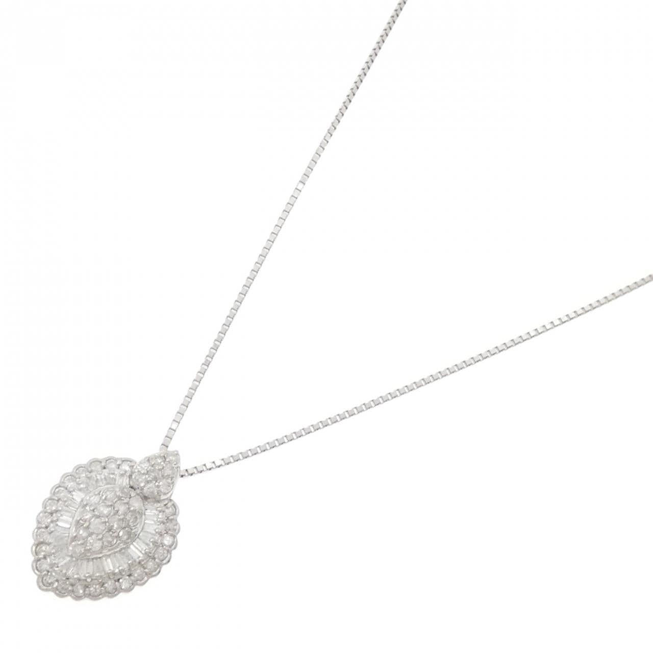 PT900/PT850 ダイヤモンド ネックレス 1.11CT