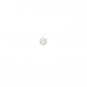 PT900 ソリティア ダイヤモンド ピアス 0.268CT 片耳