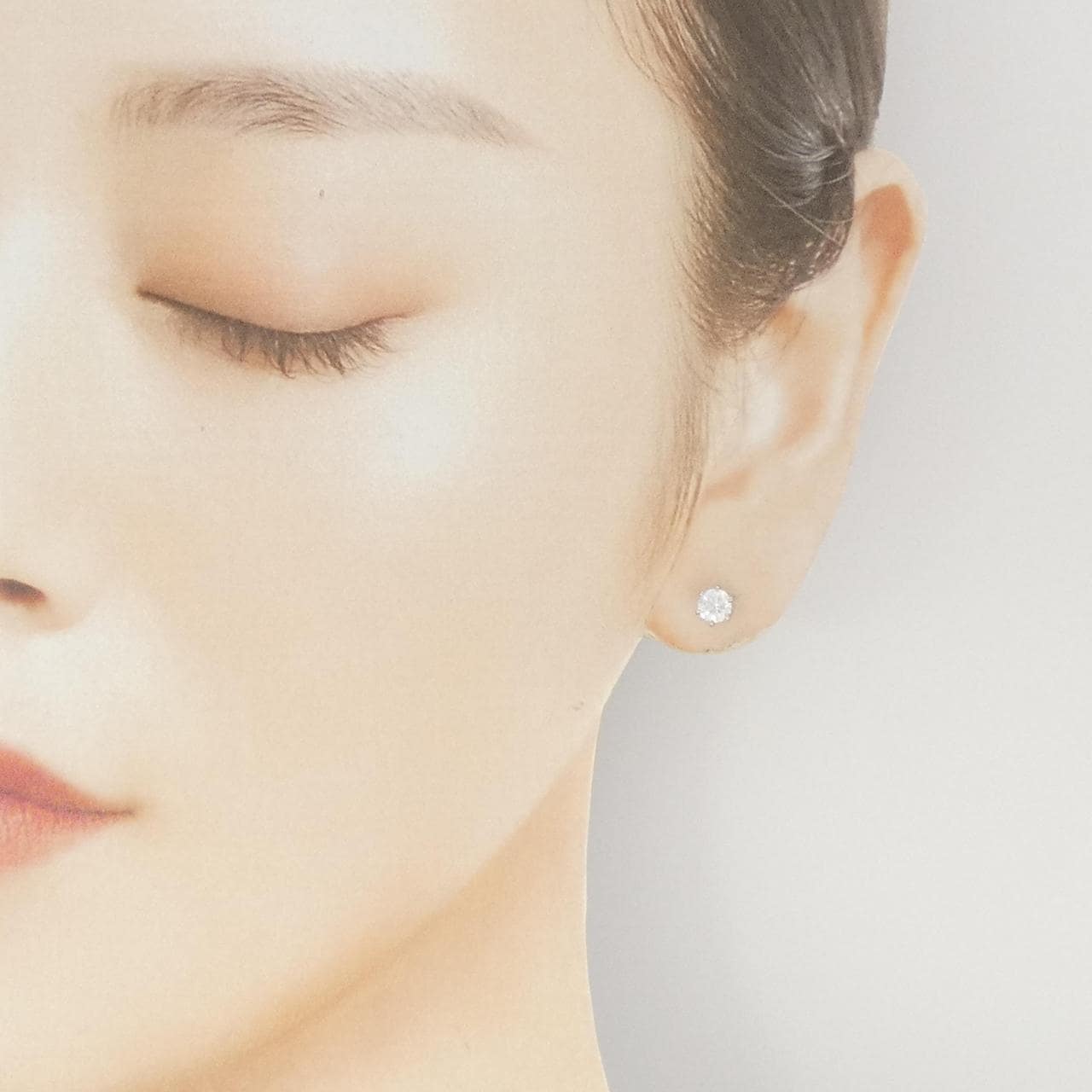 【リメイク】PT900/ST ダイヤモンド ピアス 0.304CT 0.326CT F SI2 3EXT-EXT H&C