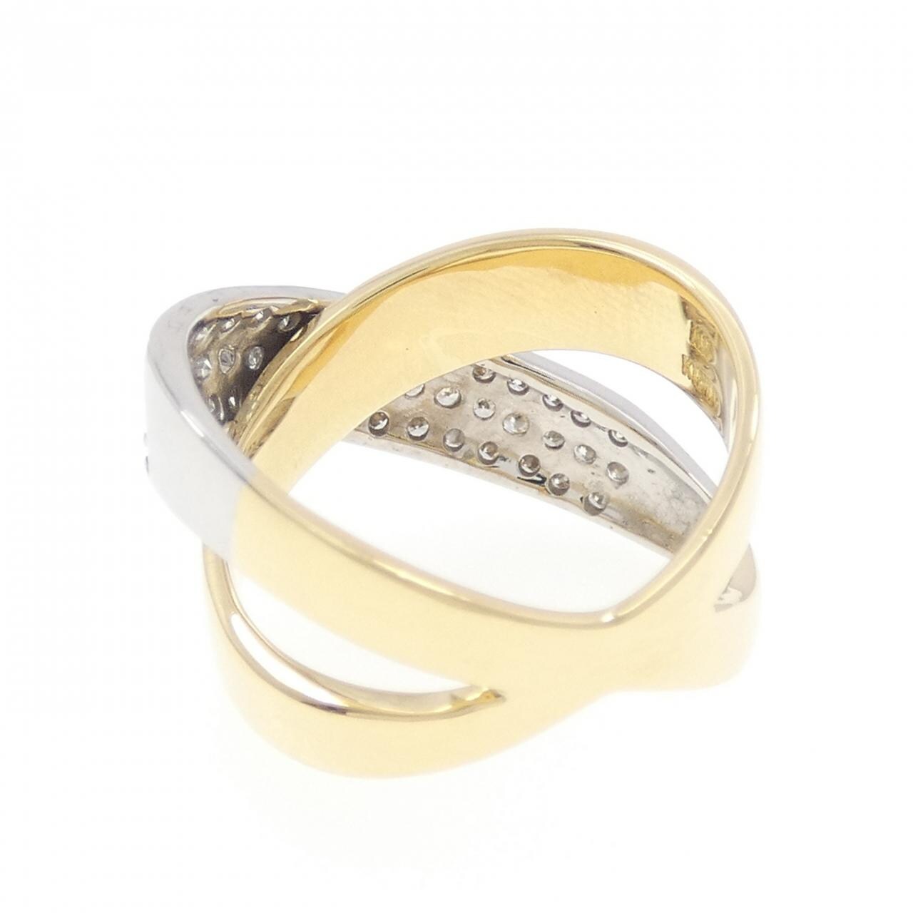 K18YG/K18WG ダイヤモンド リング 0.50CT