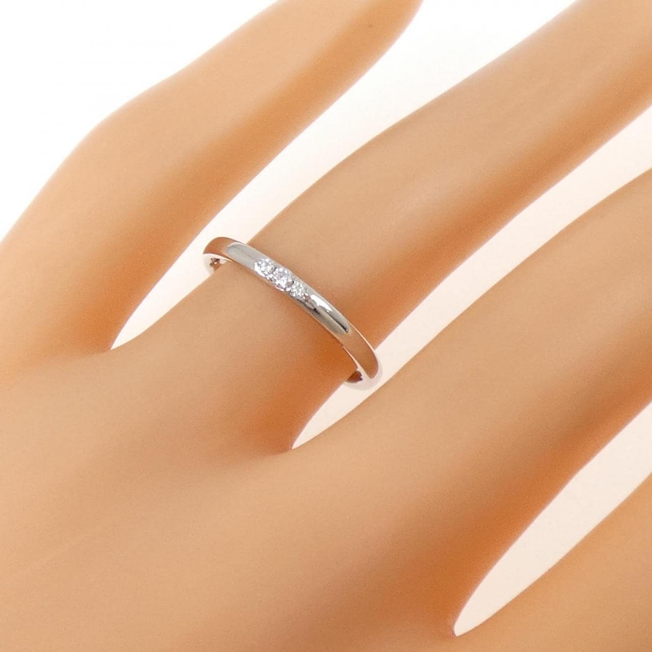 PT950 ダイヤモンド リング 0.033CT