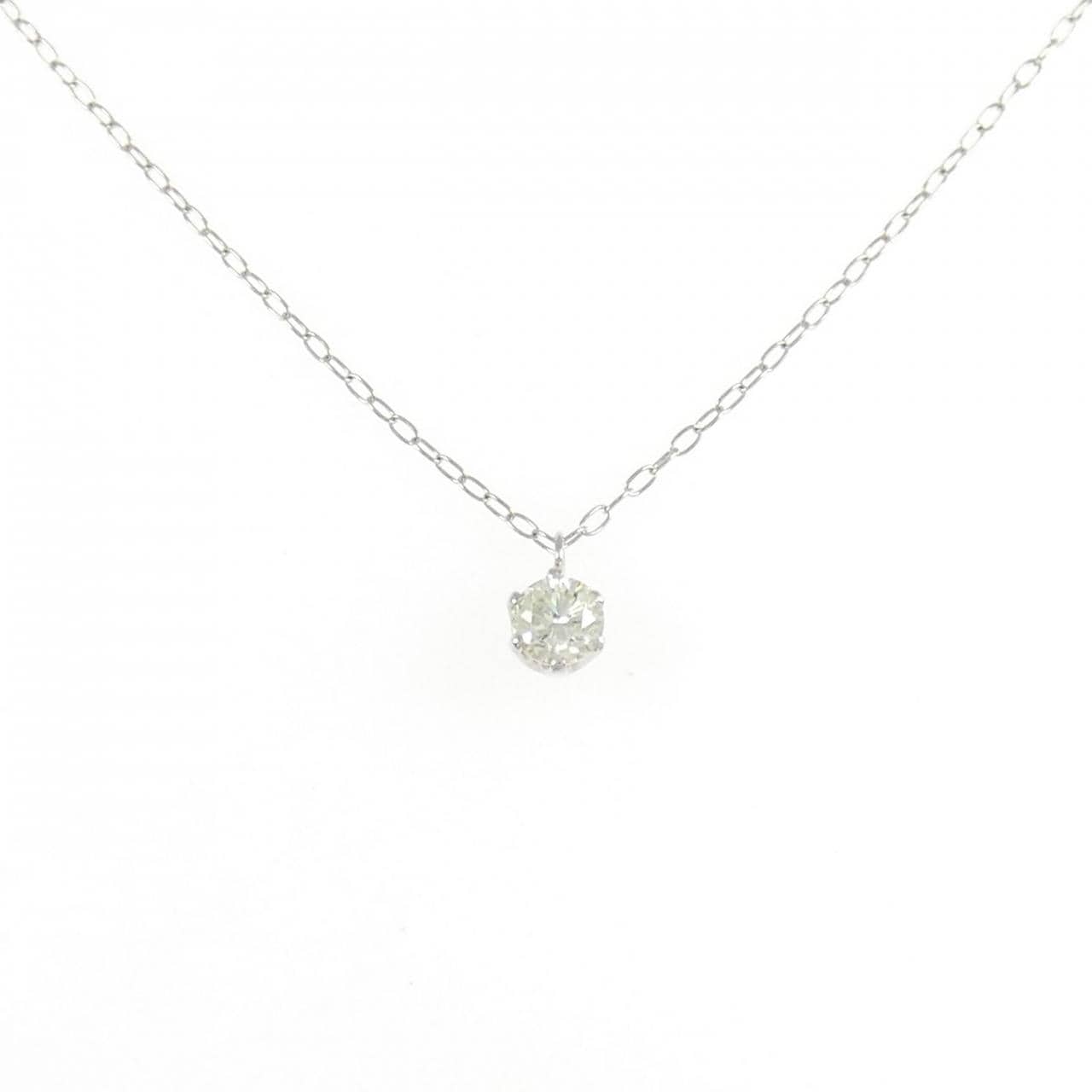 PT900/PT850 ソリティア ダイヤモンド ネックレス 0.239CT