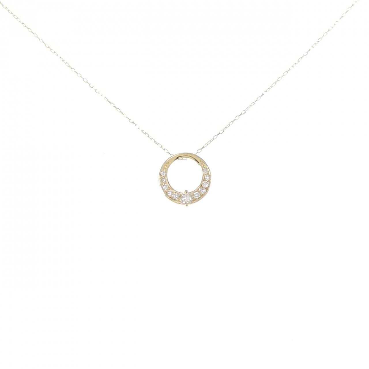 K18YG ダイヤモンド ネックレス 0.10CT