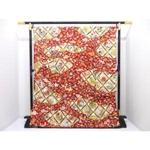 【未使用品】振袖　友禅金彩加工