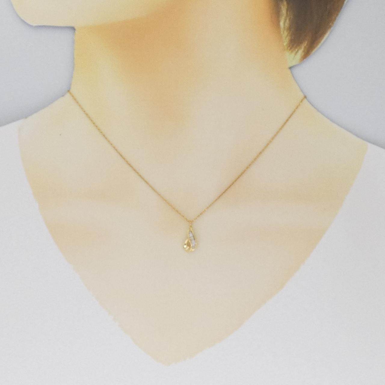 K18YG ダイヤモンド ネックレス 0.15CT