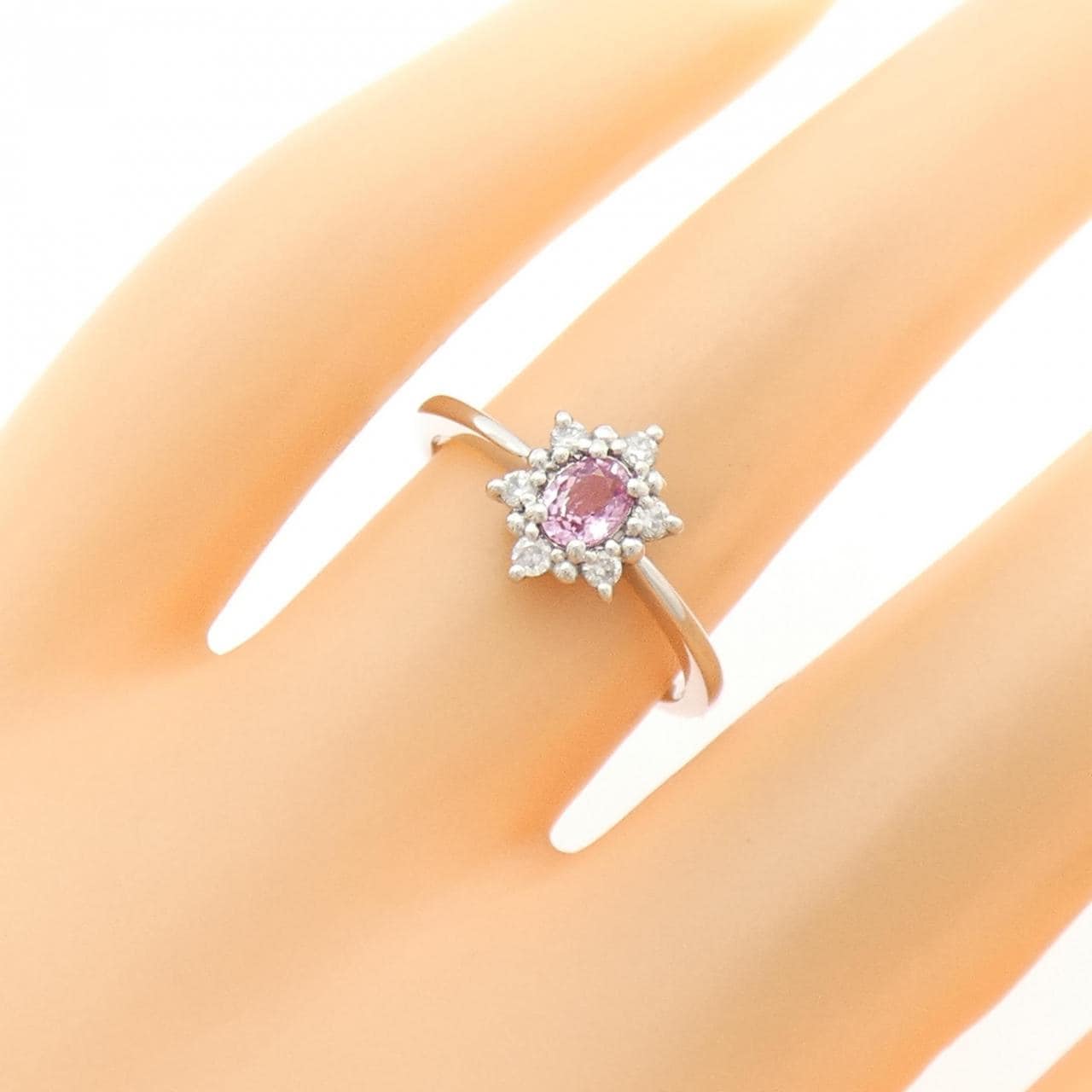 PT900蓝宝石戒指0.27CT