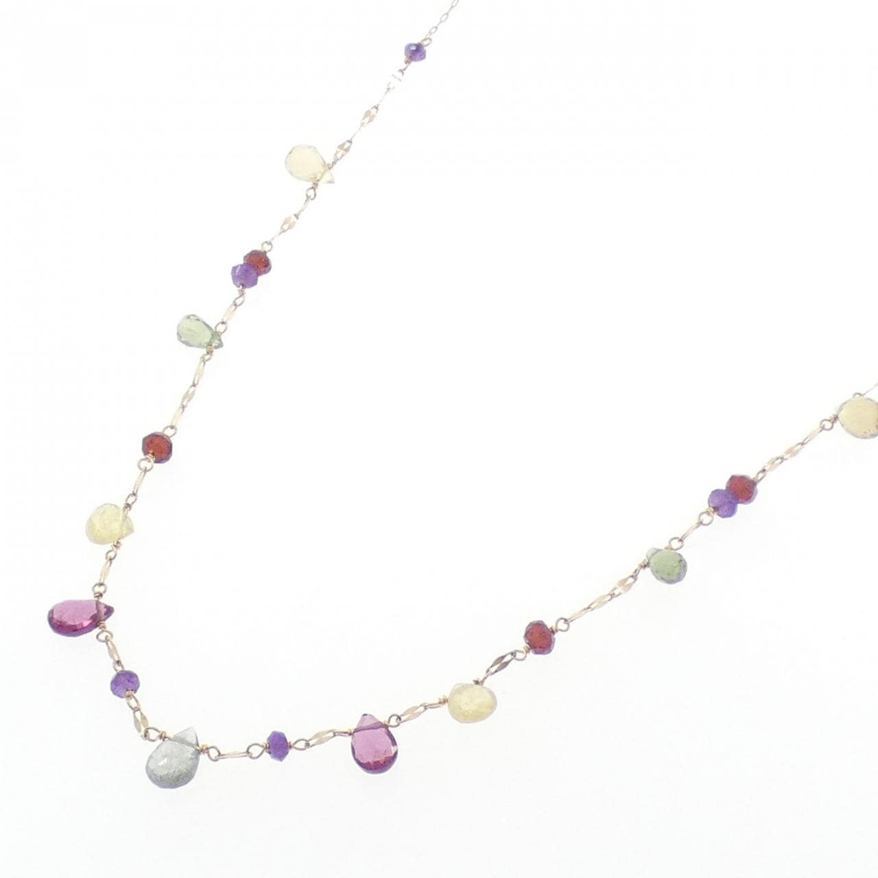 アガット カラーストーン ネックレス