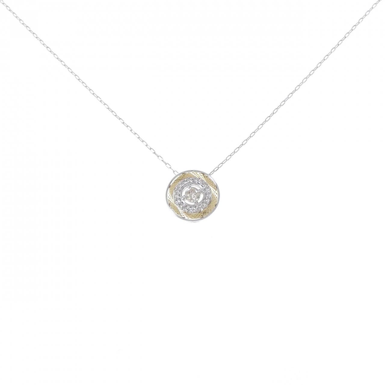K18WG/K18YG ダイヤモンド ネックレス 0.20CT