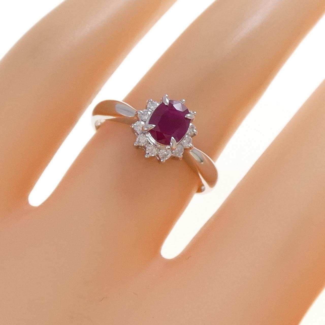 PT850 ルビー リング 0.72CT
